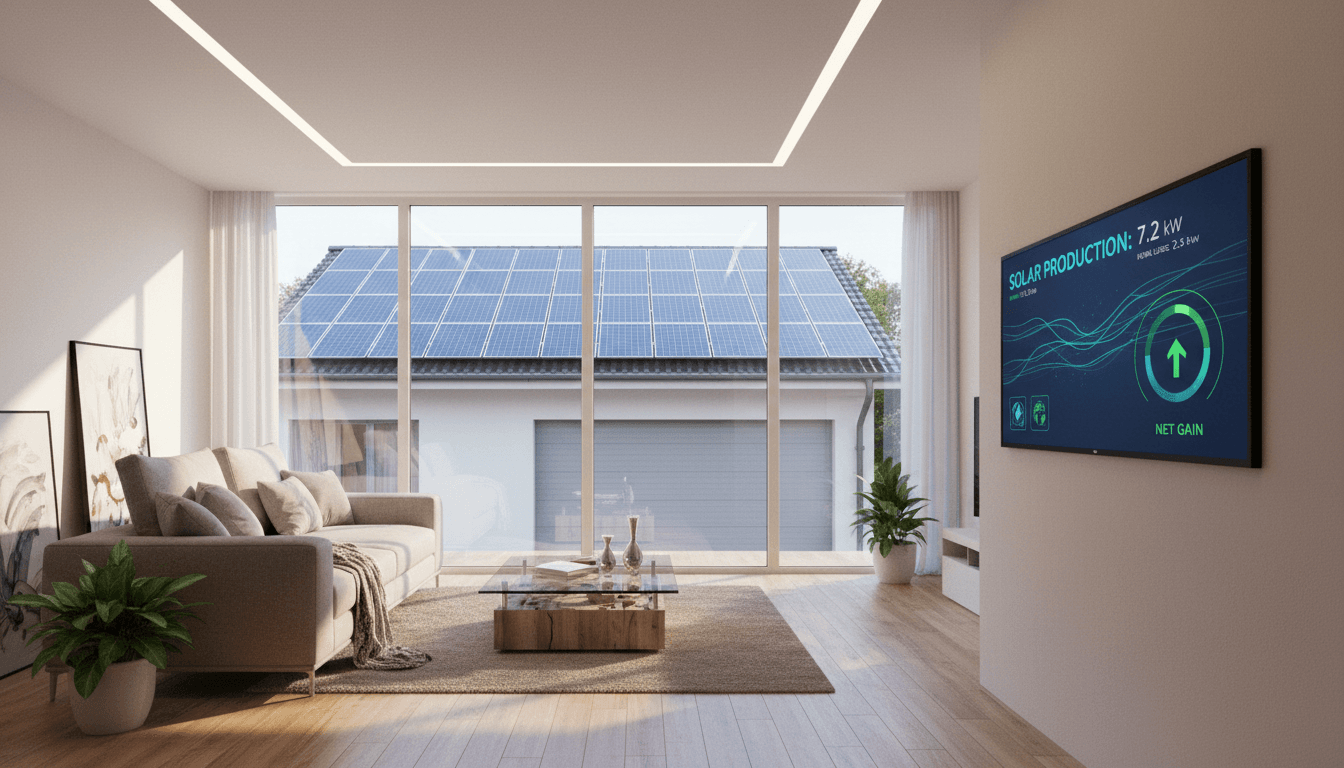 Energy efficient new construction home with modern sustainability features